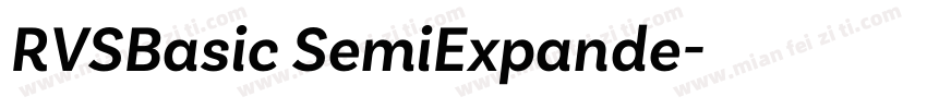 RVSBasic SemiExpande字体转换